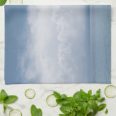 Gentle Cloudy Ocean Breeze 1 Theedoek (Gevouwen)