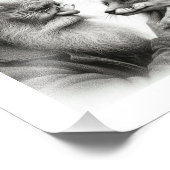 Gentle Companions: Oude Man en Fox Wall Art Foto Afdruk (Hoek)