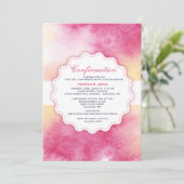 Gentle Floral Invitation Kaart (Staand voorkant)