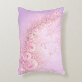 Gentle Floral Pattern – Soft Pink Roses with Soft  Accent Kussen (Voorkant(Verticaal))