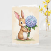 Gentle Furry Friend Flower Card Kaart (Gele Bloem)
