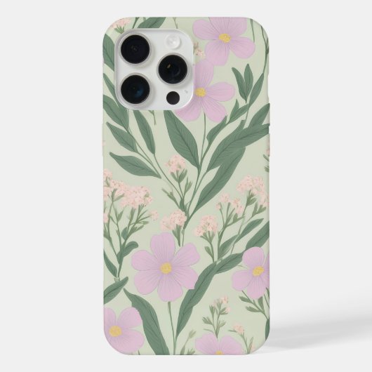 Gentle Garden Bloom Pattern iPhone Hoesje (Achterkant)