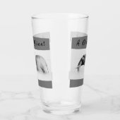 Gentle Giant Elephant foto met hoge sleutel met te Glas (Links)