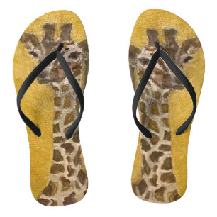 Gentle Giant Summer Trendy Giraffe Design Teenslippers