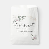 Gentle Greenery Waterverf Leaf & Flower | Goud Bedankzakje (Voorkant)