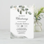 Gentle Greenery Waterverf Leaf | Goudstof Kaart (Staand voorkant)