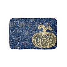 Gentle Harvest Pumpkin- Indigo Badmat