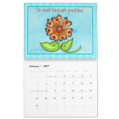 Gentle herinnert zich positief-denkende agenda kalender (Feb 2027)