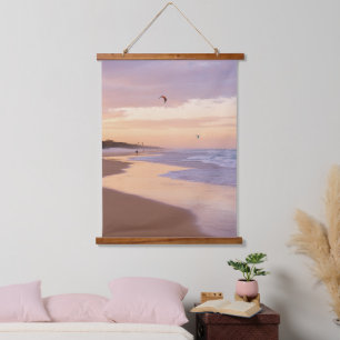 Gentle Ocean Waves, Sandy Beach, Sunset, Vs 2 Hangend Wandkleed