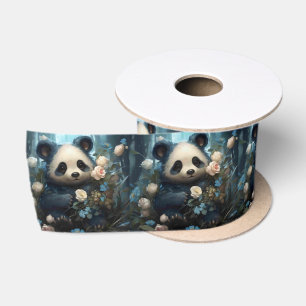 Gentle Panda Beer onder Oerwoud Rozen Lint