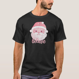 Gentle Pink Snowman voor Feestdagen T-shirt