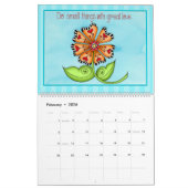 Gentle Rappelle le calendrier de pensée positive (Feb 2026)