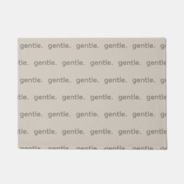 Gentle Repeated Word Pattern Cozy, Calm & Soft Deurmat