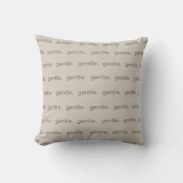 Gentle Repeated Word Pattern Cozy, Calm & Soft Kussen