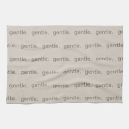 Gentle Repeated Word Pattern Cozy, Calm & Soft Theedoek