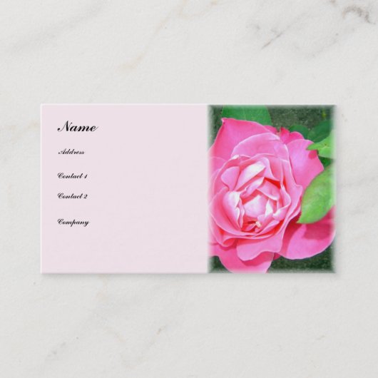 Gentle Rose - visitekaartje (Voorkant)