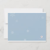 Gentle Snow Invitation Kaart (Achterkant)