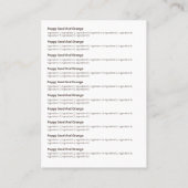 Gentle Soap Fragrance-Logo Visitekaartje (Achterkant)