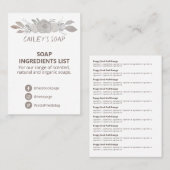 Gentle Soap Fragrance-Logo Visitekaartje (Voorkant / Achterkant)