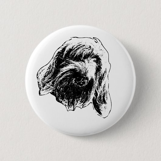 Gentle Spinone Mood Ronde Button 5,7 Cm (Voorkant)