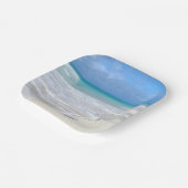 Gentle Surf White Sand Beach Papieren Bordje (Gebogen)