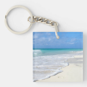 Gentle Surf White Sand Beach Sleutelhanger
