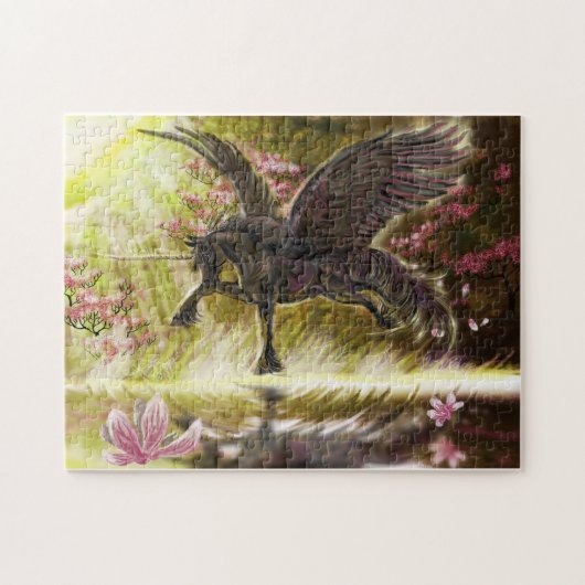 Gentle Touch-winged unicorn~puzzle Legpuzzel (Horizontaal)