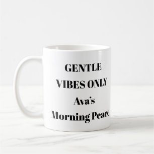 Gentle Vibes Only esthetische Mok voor de mentale