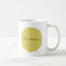 Gentle Warm Yellow Circle Coffee Mug Koffiemok
