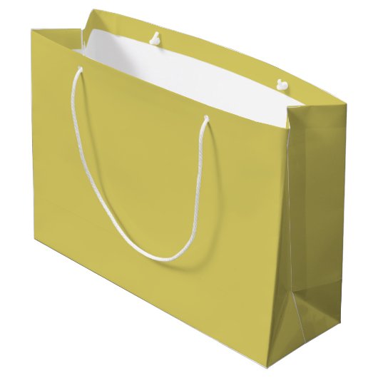 Gentle Warm Yellow Large Gift Bag Groot Cadeauzakje (Achterkant Gekanteld)