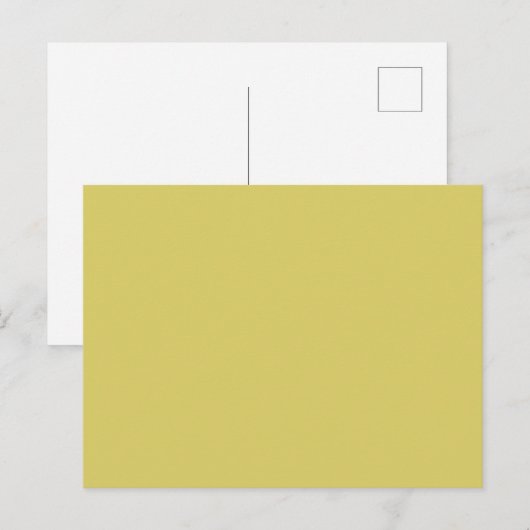 Gentle Warm Yellow Postcard Briefkaart (Voorkant / Achterkant)