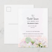 Gentle Water Lilies en Lotuses Vrijgezellenfeest Uitnodiging Briefkaart (Voorkant / Achterkant)