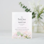 Gentle Water Lilies en Lotuses Vrijgezellenfeest Uitnodiging Briefkaart (Staand voorkant)