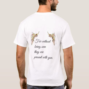 Gentle Waterverf Angels Emerge uit Clouds  T-shirt
