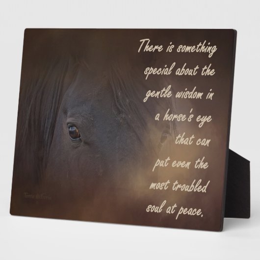 Gentle Wisdom in een paardenoog Fotoplaat (Zijkant)