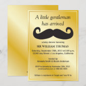Gentleman Baby shower Kaart (Voorkant / Achterkant)