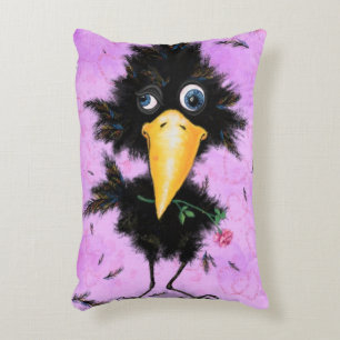 Gentleman Bird Funny Pillow Accent Kussen
