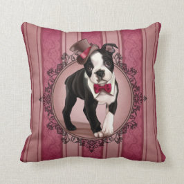 Gentleman Boston Terrier Kussen