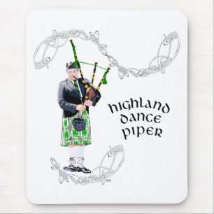 Gentleman Dudelsackspeler in Groene Kilt Muismat