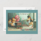 Gentleman Egg Buyer Chick  Pasen Feestdagenkaart (Voorkant / Achterkant)