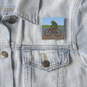 Gentleman Frog op een Button (In situ)