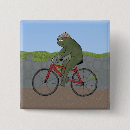 Gentleman Frog op een Button (Voorkant)