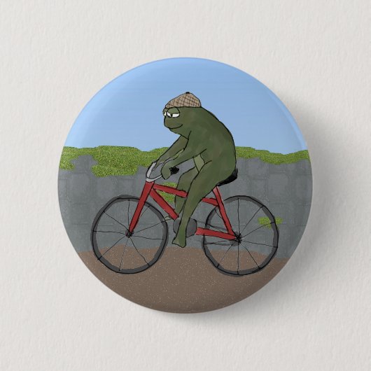 Gentleman Frog op een Button (Voorkant)