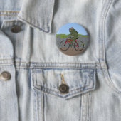 Gentleman Frog op een Button (In situ)