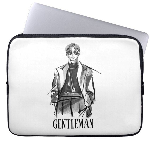 Gentleman Laptop Sleeve (Voorkant)