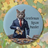Gentleman puzzel puzzel pin games ronde button 5,7 cm