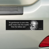 Gentleman - Shaw Bumpersticker (Op auto)