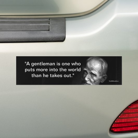 Gentleman - Shaw Bumpersticker (Op auto)