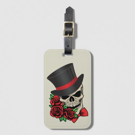 Gentleman Skull Bagagelabel (Voorkant (verticaal))