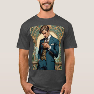 gentleman sms'en in stijl t-shirt